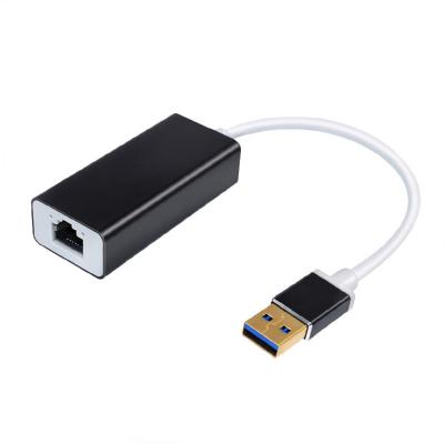 China High Speed Portable USB 3.0 RJ45 Lan Gigabit Ethernet Adapter USB 10/100/1000Mbps LAPTOP Network Adapter for sale