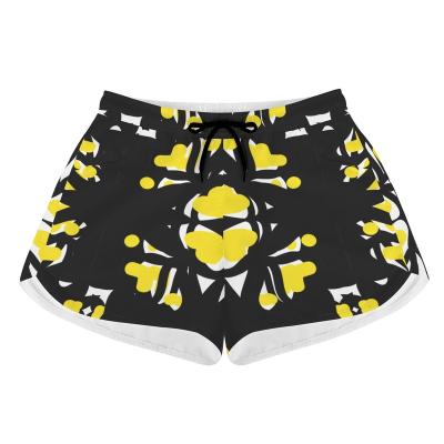 China Anti-wrinkle New Styles Casual Women Wear Shorts 100% Polyester Fashionable Shorts Women Gym Beach Shorts Womens Beach Pants for sale