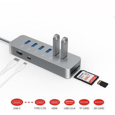中国 10 ポート USB C ハブ USB 3.0 ハブ 5Gbps データ転送 2フィート延長ケーブル 販売のため