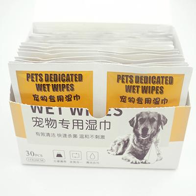 China Durable Portable Remove Tear Stain Pet Eye OEM Dog And Cat Wet Wipes for sale