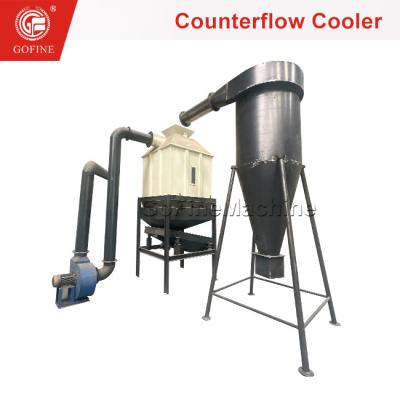China Kippenmest Biologische meststof Counter Flow Pellet Cooler Te koop