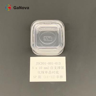 China Power Device 5x10mm2 Un-Doped N-Type Free-Standing GaN Single Crystal Substrate with Resistivity 0.1 Ω·cm and BOW within 10µm for sale