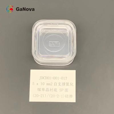 China 5*10mm2 SP-Face Un-Doped N-Type Free-Standing GaN Single Crystal Substrate 20-21 / 20-2-1 10mm2 Resistivity 0.05 Ω·cm for sale