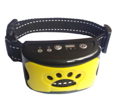 China Adjustable Fit Warning Noise Vibration Stop Barking Dog Trainer Dog Trainer Explosive Smart Automatic Collar Rechargeable for sale