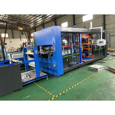 China Plastic Products Plastic Multi Station Thermoforming Machine For Making Hinged Package For Baked Pastry for sale