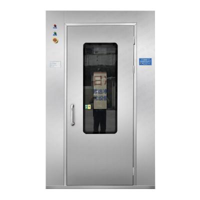 China Wind Speed Controlled Air Shower Room Stainless Steel Air Shower Clean Room 1800W for sale