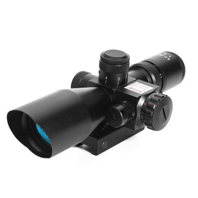 China Aluminium Alloy Compact scope 2.5-10x40 red and green illuminated combo scope with red laser For Outdoor sport for sale