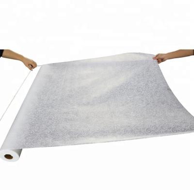 China Plain Guangzhou Manufacturer over 19 years factory produce nonwoven cloth for wedding aisle runner-3ft width x 100ft length in roll for sale