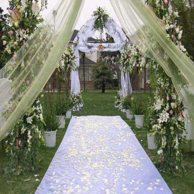 China Non-Slip Professional manufacturer white nonwoven fabric with printed wedding aisle runner carpet 36inch width 100ft length in roll for sale