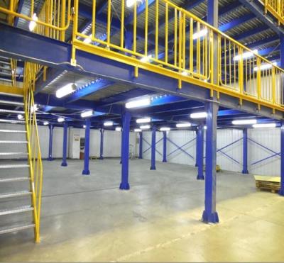 China Industrial Warehouse Storage Racks Steel Structure Warehouse Storage Mezzanine Floor System for sale