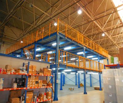 China Corrosion Protection Metal Steel Structure Saving Warehouse Space Attic Platform Rack for sale