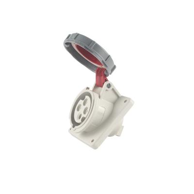 China Multiple Applications ZZ4252 32A 380V IP67 Concealed Installation Connector Power Socket Outlet for sale