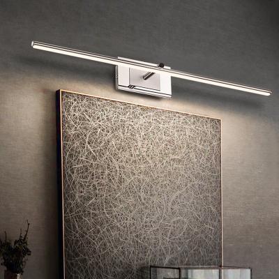 China Chrome Modern Hotel Lighting Fixtures Bathroom Mirror Light 10W LED Mirror Light Indoor Bedside Wall Lamp for sale