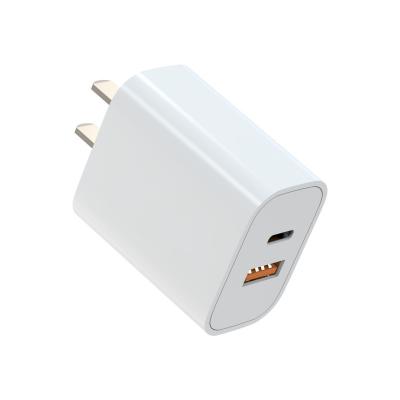 China NULIKE 20W Speed Palladium USB Fast Charging C Fast Quick Chargers A +C Plug Wall Charger QC 3.0 For iPhone 13 14 12 Samsung S23 Xiaomi Mobile Adapter for sale