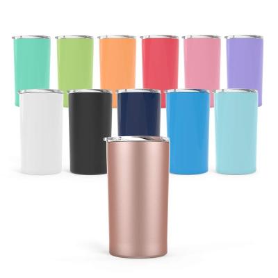China Hot-selling durable stainless steel 12oz straight tumbler double wall vacuum with lid and straw for sale