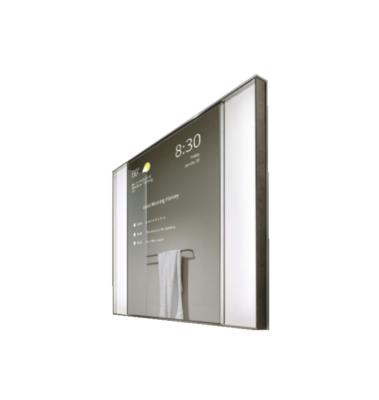 China 2021 New Design Bathroom Washroom Hotel Room Anti Fog Multitouch Touch Screen Mirror Displays for sale
