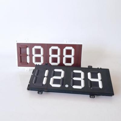China Manual Turnover 7 Segment Gas Price Sign Plastic Number Display Board for sale