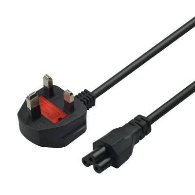 China 1m 1.5m 1.8m 2m Copper UK Power Cord 3 Pin Laptop Power Cable for sale
