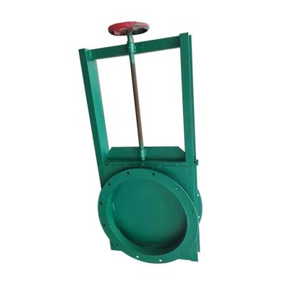 China Manual Square Knife Gate Valve Manual Pinch Valves Flanged DN50~500 for sale