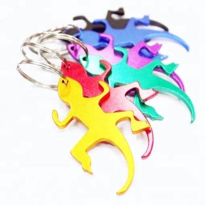 China Awesome Metal Aluminum Lizard Bottle Opener Key Chain B017 for sale