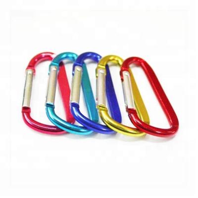 China Wholesale Health Care Carabiner Clip Small D-ring Aluminum Spring Door Key Chain Carabiner Clip Set For Outdoor Camping Mini Lock Hook for sale
