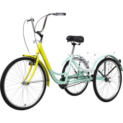 China /26 Inch Carton Cargo 24 Inch Carton Tricycle Pedal Rickshaw Single Speed Height Variable Steel Frame Adult Bicycle for sale