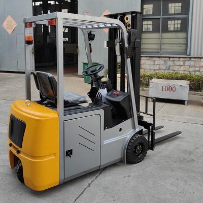 China CE 2T Front Drive Seated 3 Wheel Forklift Electric Pallet Forklift Truck High Power Battery for sale