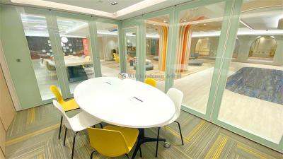 China Modern Sleek Design Glass Partition Walls For Home Office Sound Dampening for sale