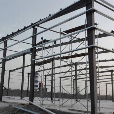 China Carbon Prefabricated Steel Buildings Galvanized Or Painted Steel Frame Surface With Sandwich Panel Roof for sale