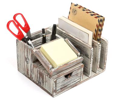 China Wooden Sticky Office Storage Drawer Paper Organizer Office Supplies Tabletop Holder Compartments Folder Cart Folder Cabinet Folder Mail Flexible for sale