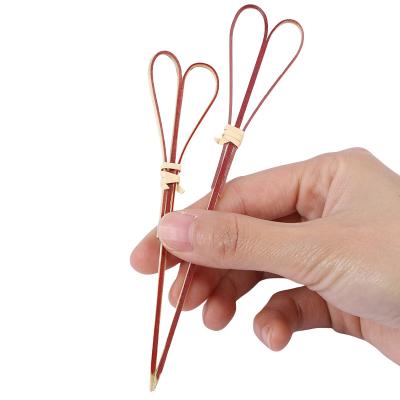 China Disposable High Quality Wholesale Fruit Picks Wooden Lovely Umbrella Picks At Lower Price for sale