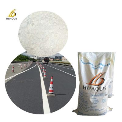 China Vietnam Popular White And Yellow Road Paint 20% Mixed Glass Bead Marking Highway Thermoplastic Reflective Road Paint for sale