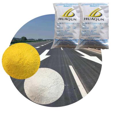 China Reflective yellow/white/custom color road marking paint in powder form for sale