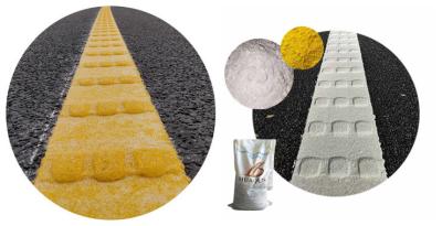 China Quick-drying Strong Wear Resistance Strong Adhesion High quality Customizable/OEM White Yellow Convex Thermoplastic Road Marking Paint Manufacturer/Original factory for sale