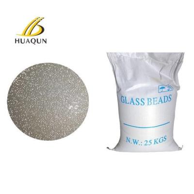 China Glass beads/Glass microspheres for highway thermoplastic road marking paint BS6088A 6088B HUAQUN Chinese factory for sale
