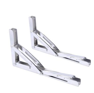 China SS304 4mm-Thick 4PC Stainless Steel Shelf Brackets Floating Shelves Heavy Duty