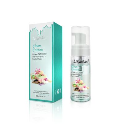 China Private Label Eyelash Extension Foam Detergent Eyelash Shampoo Eyelash Extension Shampoo Oil Free Black Prime Remover 100% Good Return for sale