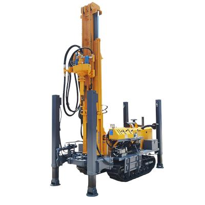 China Construction works portable diesel 180m depth water well drilling rig crawler type water well drilling rig for sale for sale