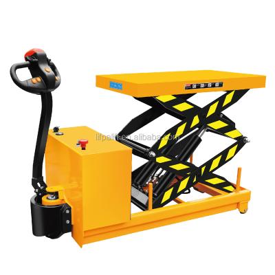 China Heavy Duty Machinery Repair Shops 1000kg Hydraulic Scissor Platform Fully Powered Battery Table for sale