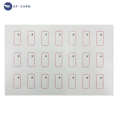 China Chip Inlay Fudan Fm Programmable 11Rf08 Prelam RFID Smart Chip Cards for sale