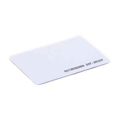 China Waterproof / EM4100 /4102 Chip New Design RFID Smart Card White Key Card Waterproof White ID RFID Card For Access Control for sale