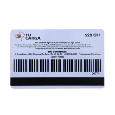 China Waterproof / Waterproof Plastic Offset Printing PVC(R) 1k Mifare Classic Chip 128 Barcode Magnetic Stripe Gift VIP Loyalty Card for sale
