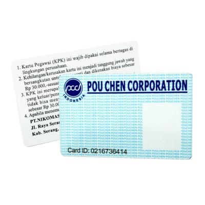 China Printable ID CR80 Business Blank PVC Plastic White Card Excellent Quality Waterproof/Waterproof for sale