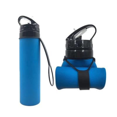 China Sustainable Wholesale Portable Collapsible Silicone Travel Drinking Water Bottles for sale