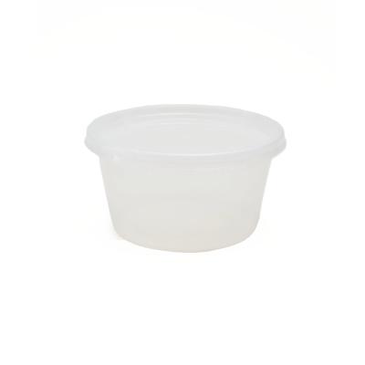 China 12oz Plastic Disposable Cup With Lid Round Clear Soup Microwavable 4 1/2