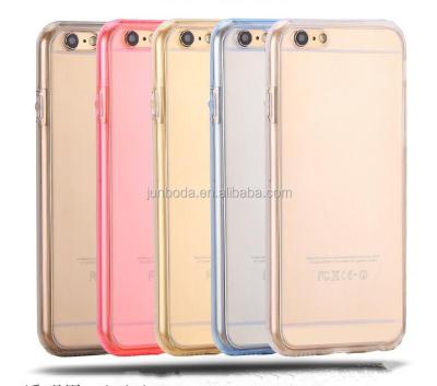 China 360 Degree Shockproof Full Cover Case Front And Back TPU For iphone6s 6Plus For Samsung Transparent Anti Cut Soft Silicon Phone Case for sale
