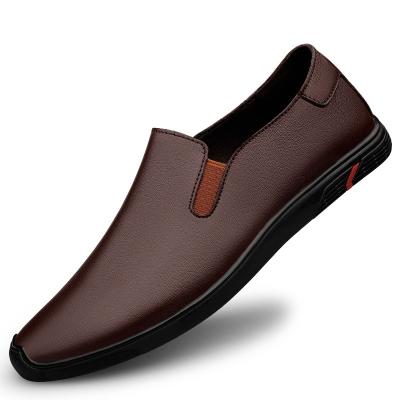 China 2022 Doudou Anti-odor Men's Shoes Men's Leather Breathable Soft Soled Shoes Casual Shoes Men's New Style Leather Shoes for sale