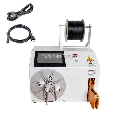 China Semi-automatic AC USB DC Cable Twist Tie WINDING Machine For Automatic Wire Winding Machine for sale