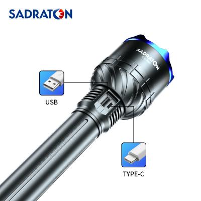China Emergency Rescue Most Powerful Hunting Outdoor Portable Led Super Strong 20000 Lumens 26650 Torches Aluminum Light Rechargeable Flashlight for sale