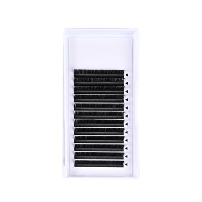 China Natural Long 0.20mm ultrathin Flat Lashes Shape Matte ultra black flat Eyelash Extensions for sale